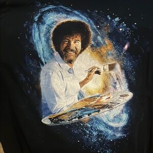 Bob Ross Black 2XL Shirt